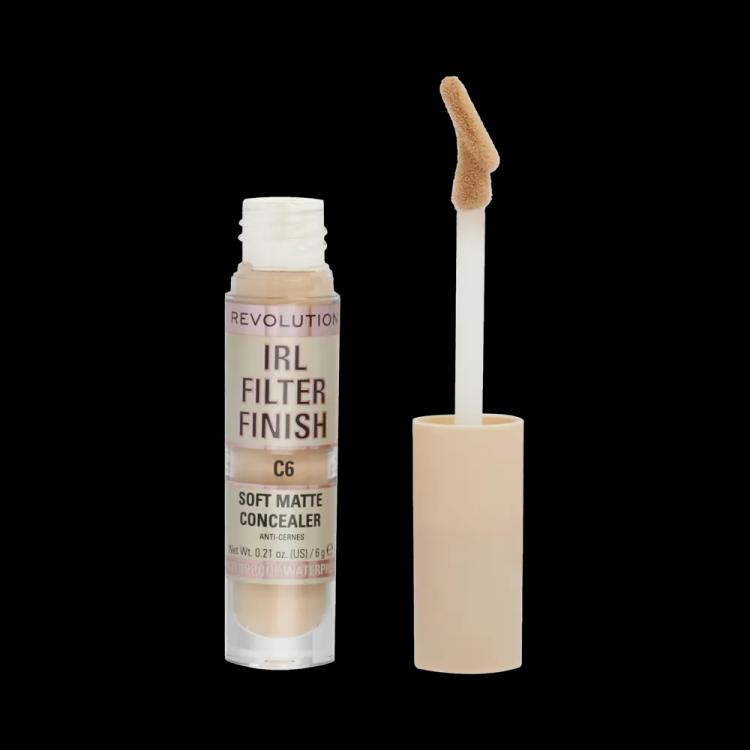 Makeup Revolution IRL Filter 16H Hydrating Full Coverage Concealer - C6 (6 g)