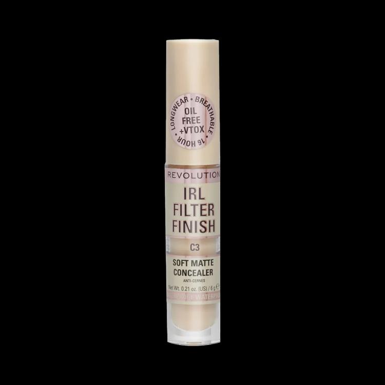 Makeup Revolution IRL Filter 16H Hydrating Full Coverage Concealer - C3 (6 g)