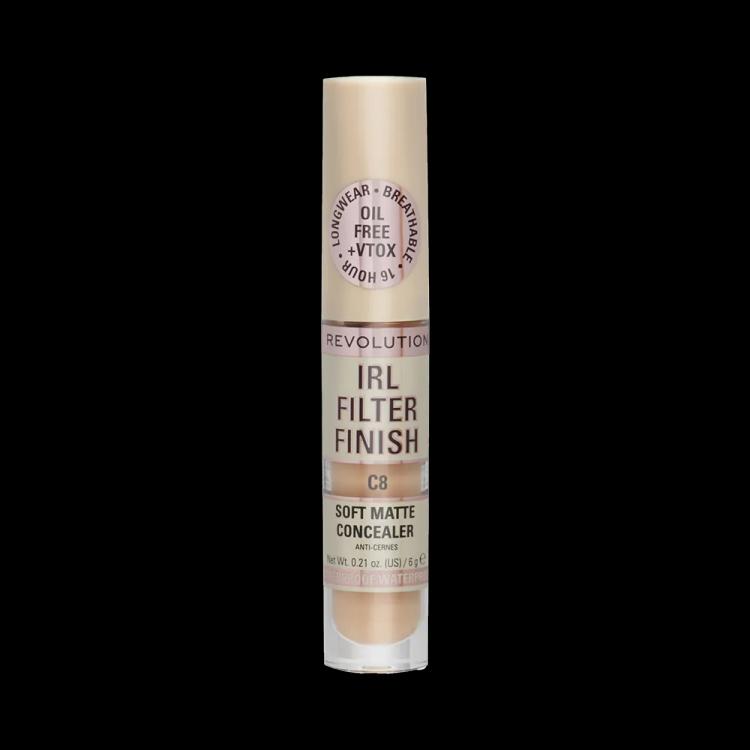 Makeup Revolution IRL Filter 16H Hydrating Full Coverage Concealer - C8 (6 g)