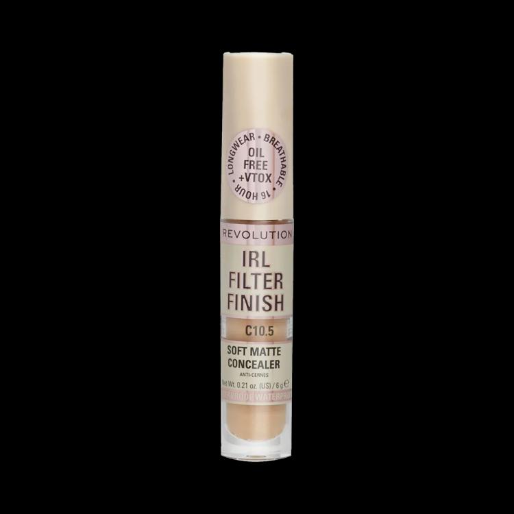 Makeup Revolution IRL Filter 16H Hydrating Full Coverage Concealer - C10.5 (6 g)