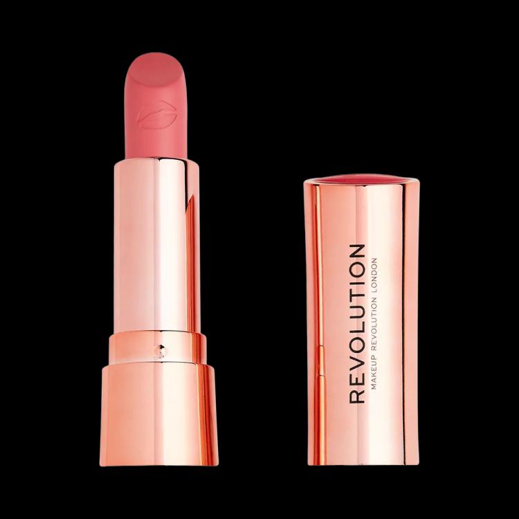 Makeup Revolution Satin Kiss Lipstick - Cupcake Pink (3.5 g)