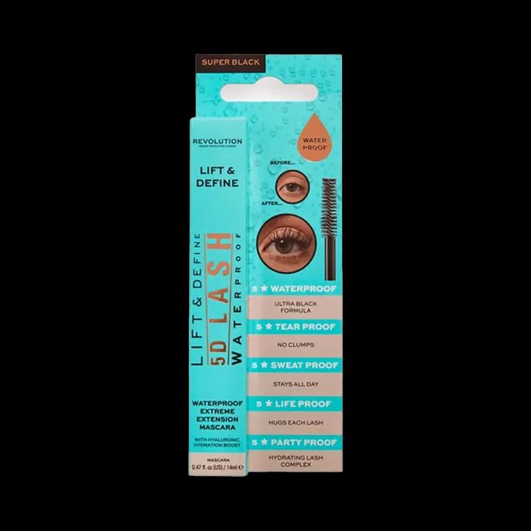 Makeup Revolution 5D Lash Waterproof Mascara - 14 ml