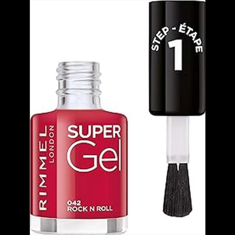 Rimmel London Super Gel Nail Polish - 042 Rock N Roll (12 ml)