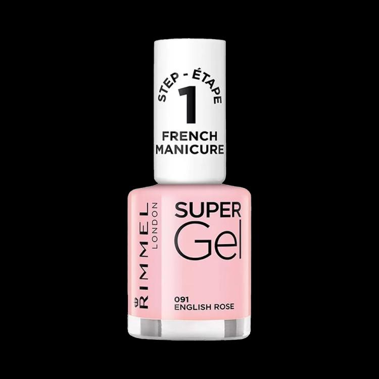 Rimmel London Super Gel Nail Polish - 091 English Rose (12 ml)