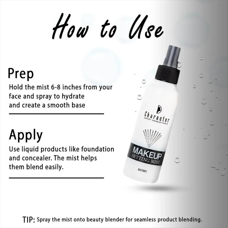 Character MUS001 Makeup-Paris Makeup Setting Mist - 150 ml