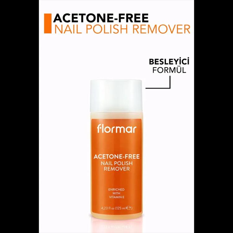 Flormar Acetone Free Nail Polish Remover - 125 ml