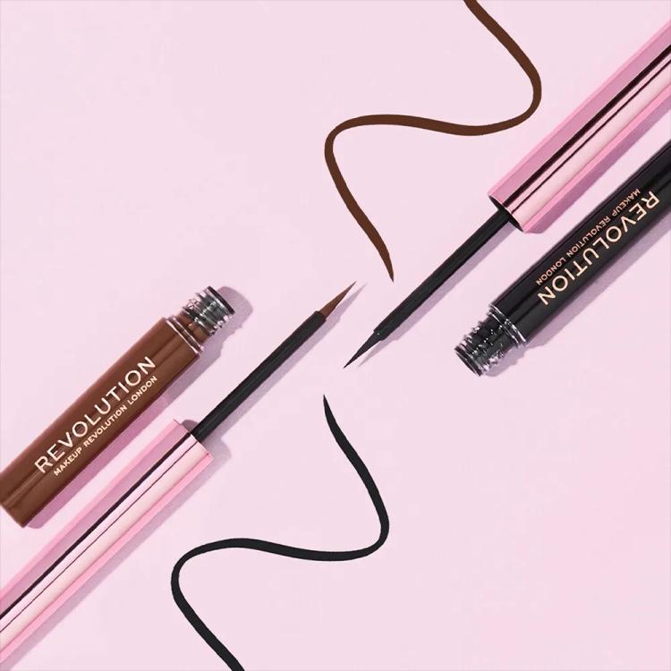 Makeup Revolution Super Flick Liquid Eyeliner - Brown