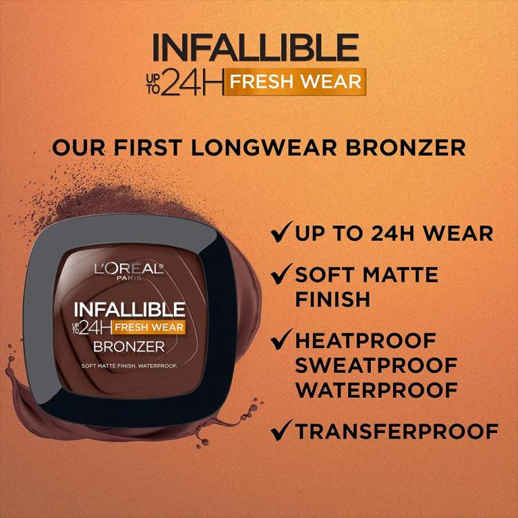 L’Oréal Paris Infallible 24H Fresh Wear Soft Matte Bronzer - 400 Tan