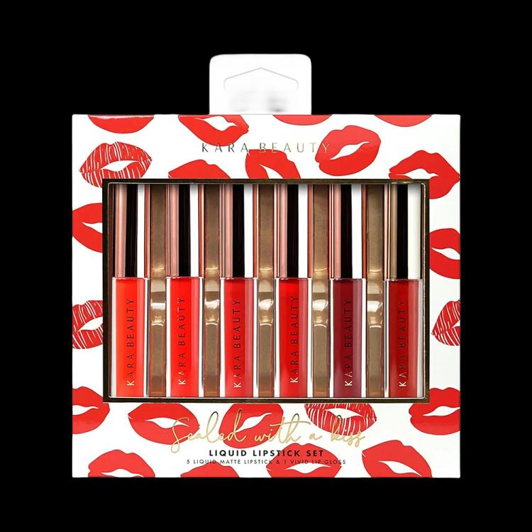 Kara Beauty Sealed With A Kiss Liquid Lipstick Set - 6 pcs
