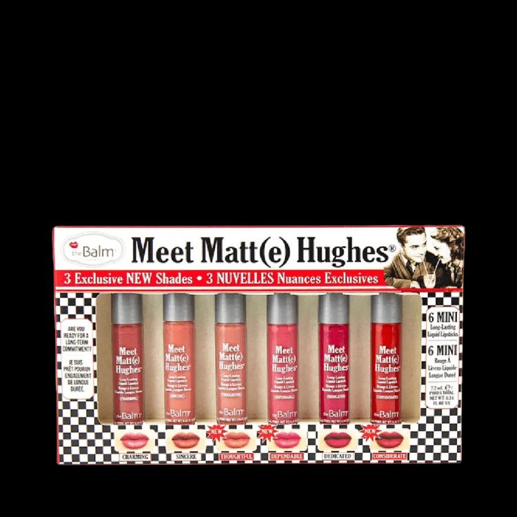 theBalm Meet Matte Hughes Set of 6 Mini Lipstick Vol. 14