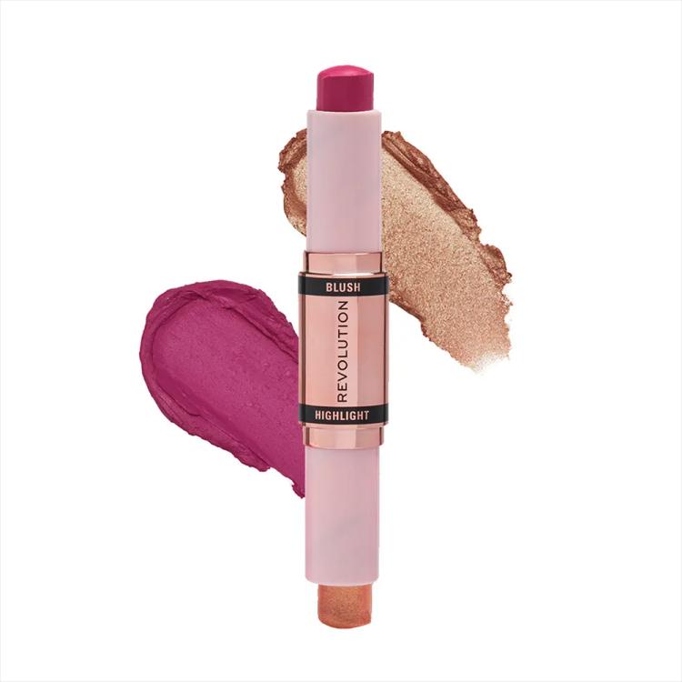 Makeup Revolution Blush & Highlight Stick - Champagne-Shine