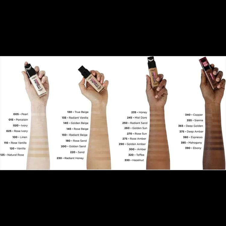 L'Oreal Paris Infaillible 24H Fresh Wear Foundation SPF 25 - 145 Rose Beige