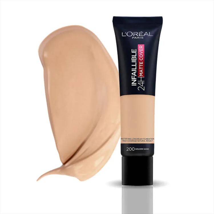 L'Oreal Paris Infaillible 24H Matte Cover Foundation - 200 Golden Sand