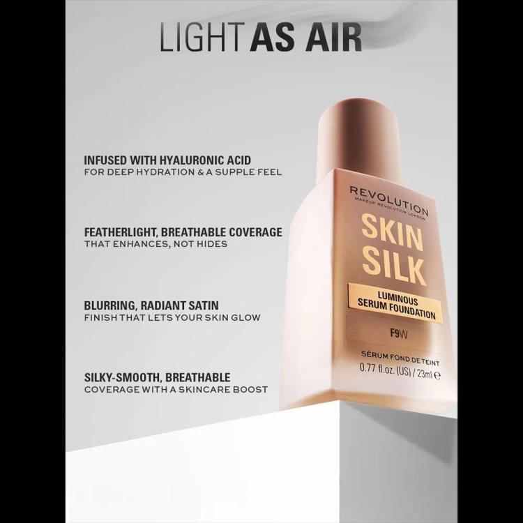 Makeup Revolution Skin Silk Serum Foundation - F8.5