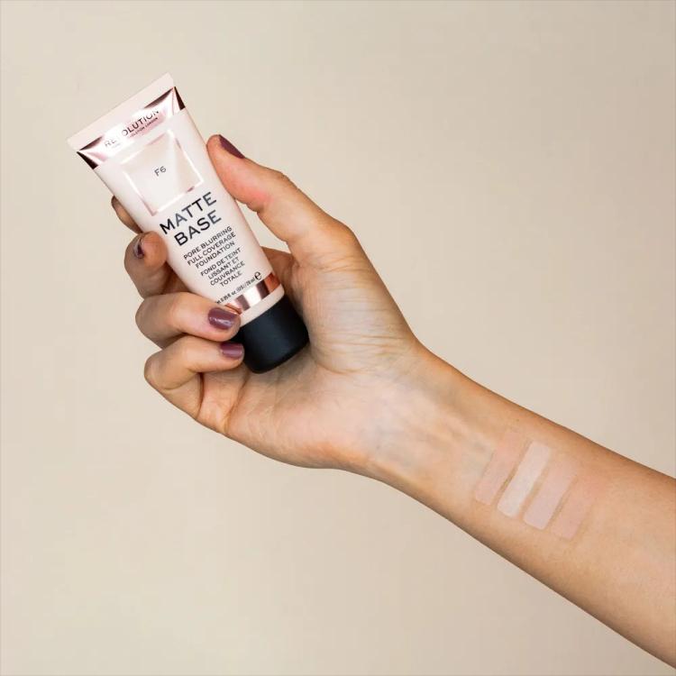Makeup Revolution Matte Base Foundation
 - F6