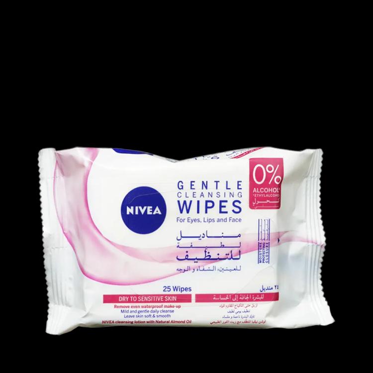 Nivea Gentle Cleansing Wipes - 25 pcs