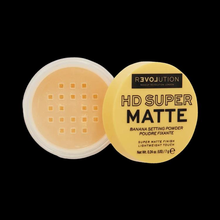 Makeup Revolution Relove HD Super Matte Setting Powder - Banana