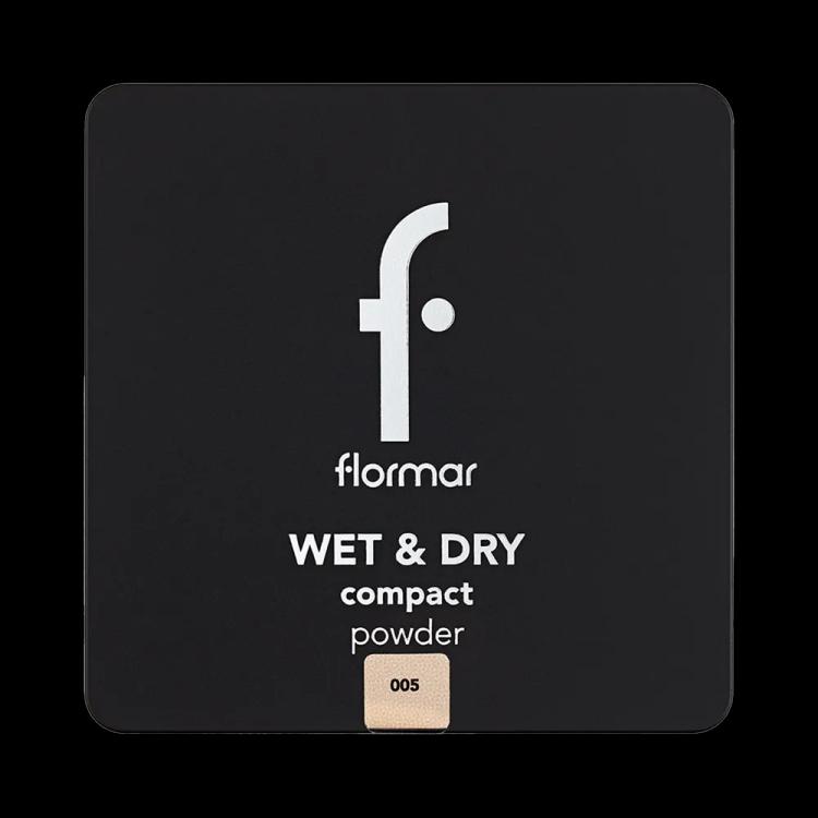 Flormar Wet & Dry Compact Powder - 005 Medium Caramel