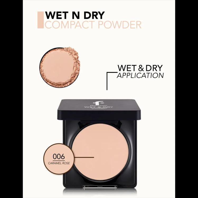 Flormar Wet & Dry Compact Powder - 006 Caramel Rose