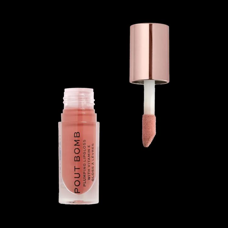Makeup Revolution Pout Bomb Plumping Gloss - Kiss Nude