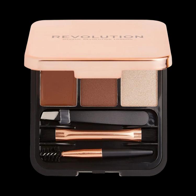 Makeup Revolution Brow Sculpt Kit - Medium Brown