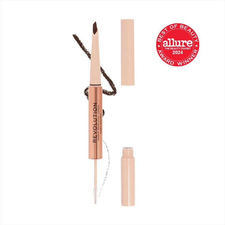 Makeup Revolution Fluffy Brow Filter Duo - Dark Brown