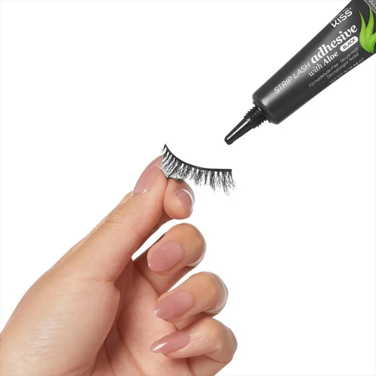 Kiss Strip Lash Adhesive With Aloe - Black