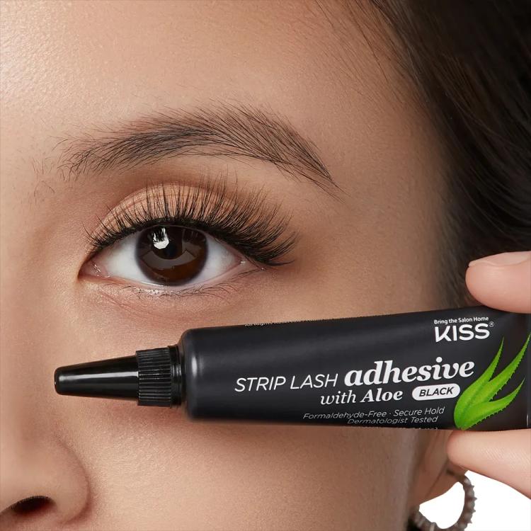 Kiss Strip Lash Adhesive With Aloe - Black