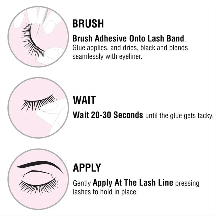 Kiss i-Envy Super Strong Hold Waterproof Strip Lash Glue - KPEG05 Black