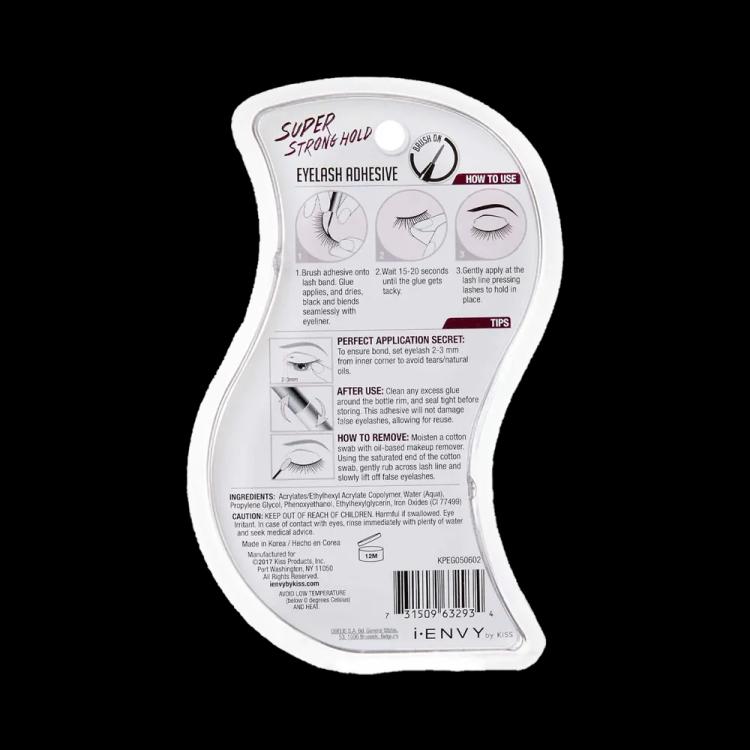 Kiss i-Envy Super Strong Hold Waterproof Strip Lash Glue - KPEG05 Black