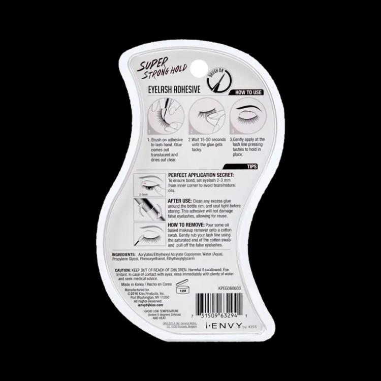 Kiss i-Envy Super Strong Hold Waterproof Strip Lash Glue - KPEG06 Clear