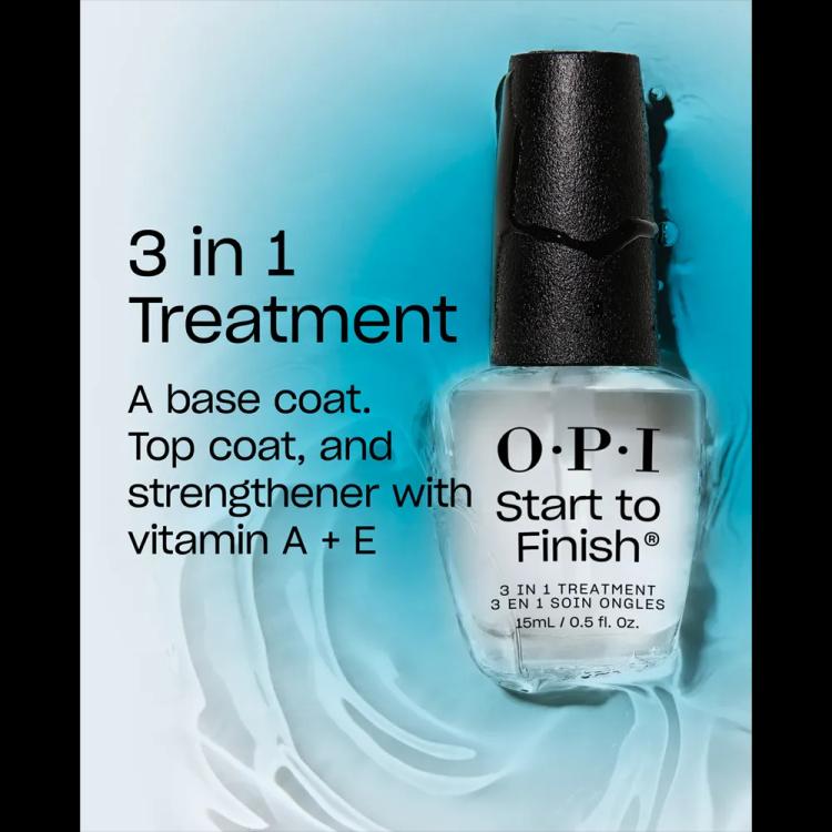 O.P.I Start To Finish 3-In-1 Treatment - 15 ml
