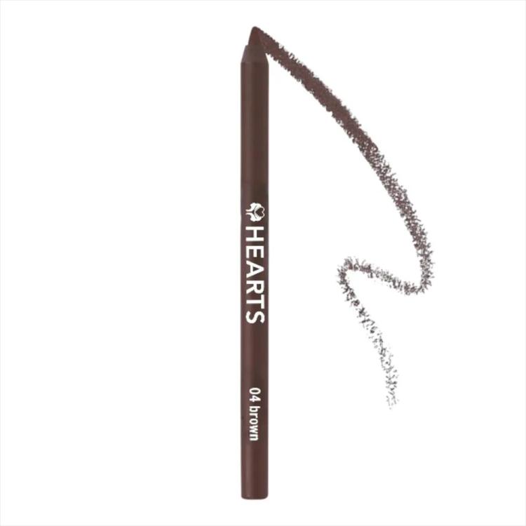 Hearts Waterproof Eyeliner Pencil - 04 Brown (1.2 g)