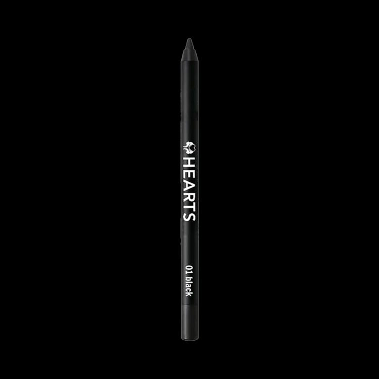 Hearts Waterproof Eyeliner Pencil - 01 Black (1.2 g)