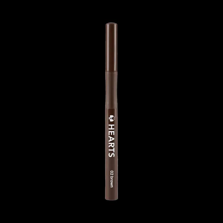 Hearts Liquid Eyebrow Pencil - 02 Dark Brown