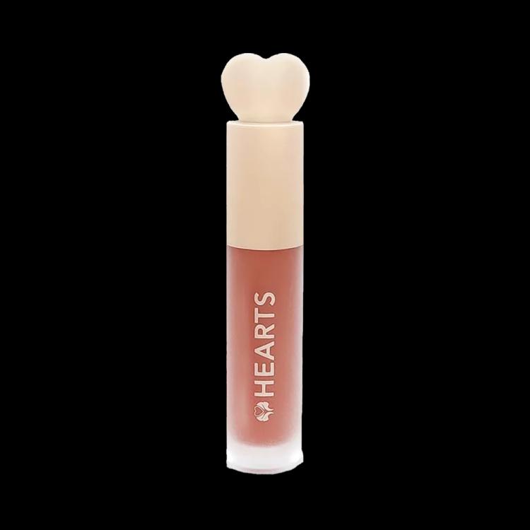 Hearts Liquid Matte Lipstick, 006 Apricot Brown - 6 ml