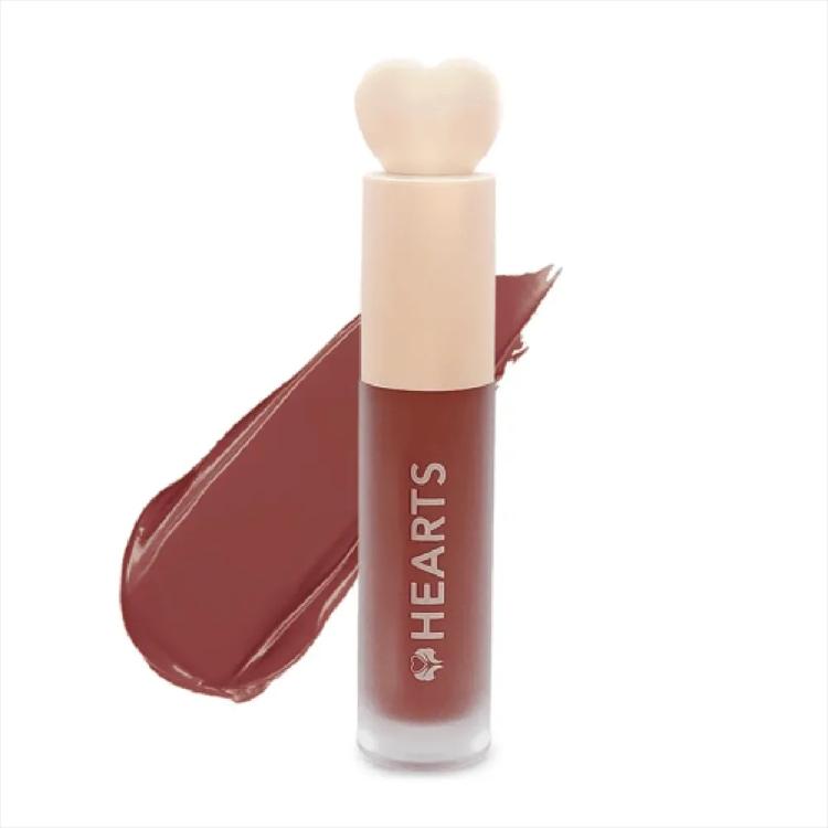 Hearts Liquid Matte Lipstick, 007 Honey Rose - 6 ml