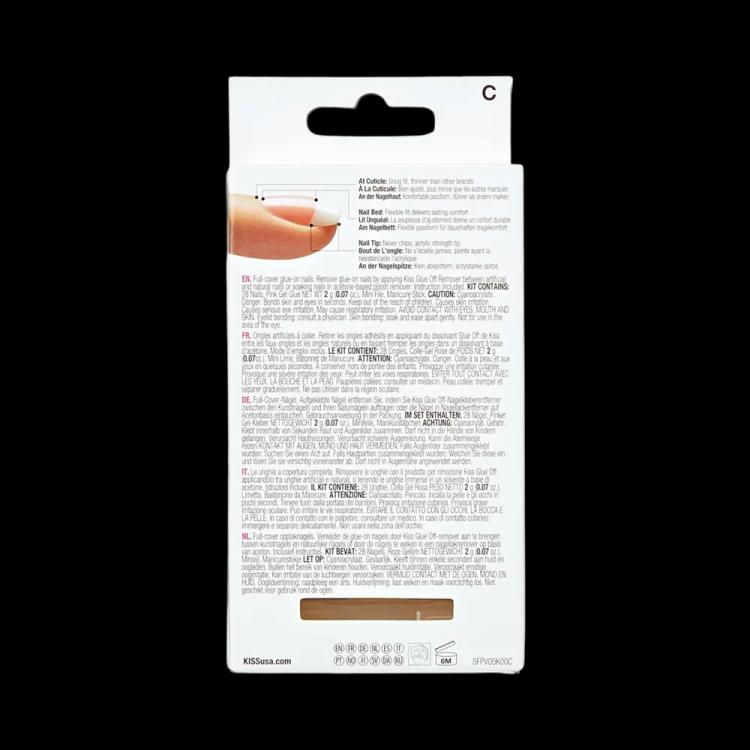 Kiss Salon Acrylic French Press-On Nails - Crush Hour