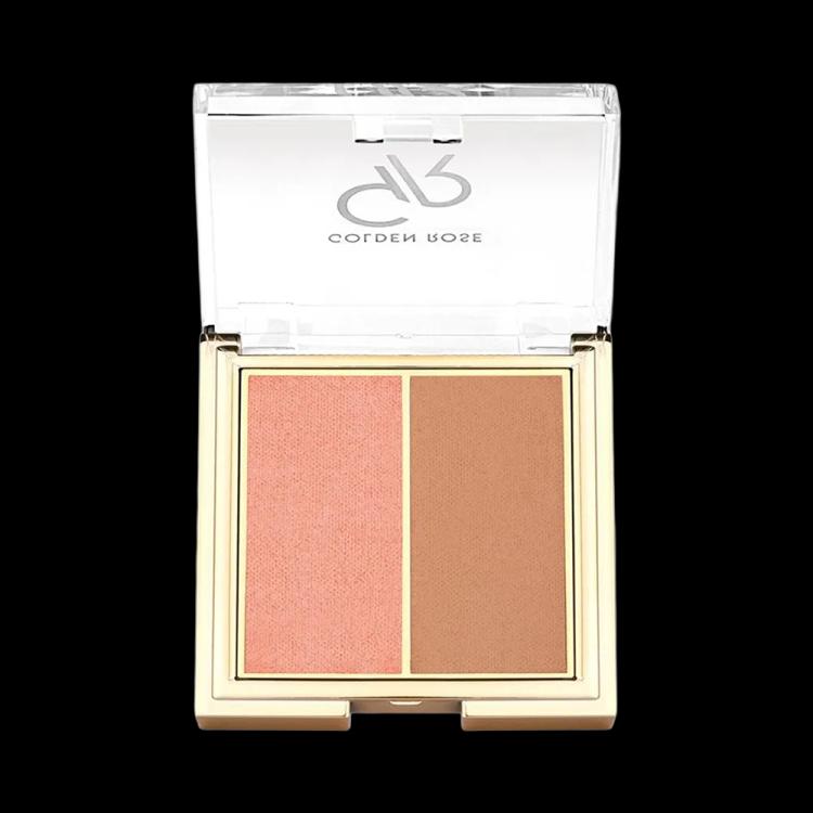 Golden Rose Iconic Blush Duo - 01 Rose & Nude