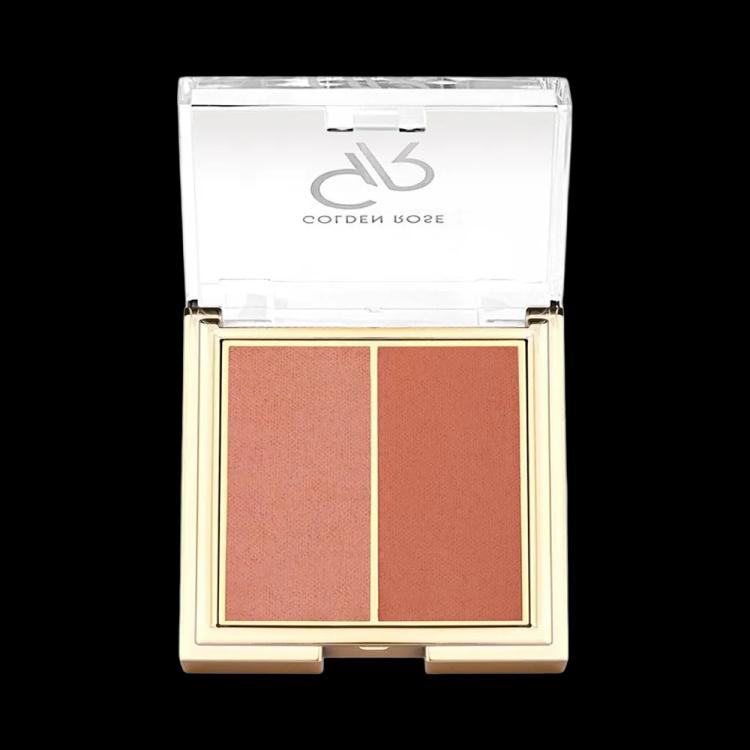 Golden Rose Iconic Blush Duo - 02 Peachy Coral