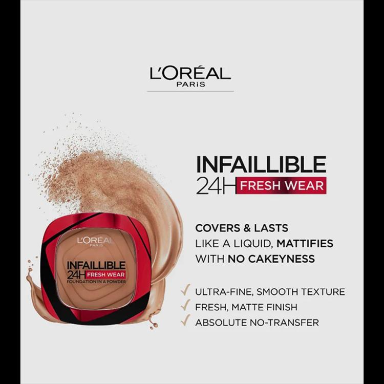 L’Oréal Paris Infallible Up to 24H Fresh Wear Foundation In A Powder - 130 True Beige (9 g)