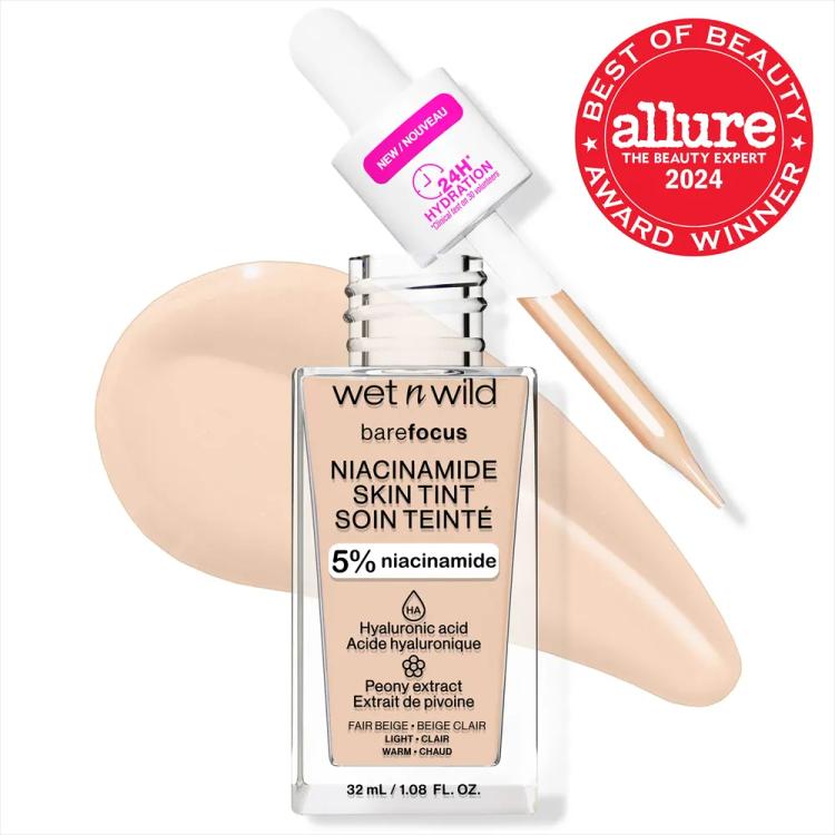 Wet N Wild Bare Focus Niacinamide Skin Tint - Fair Beige (32 ml)
