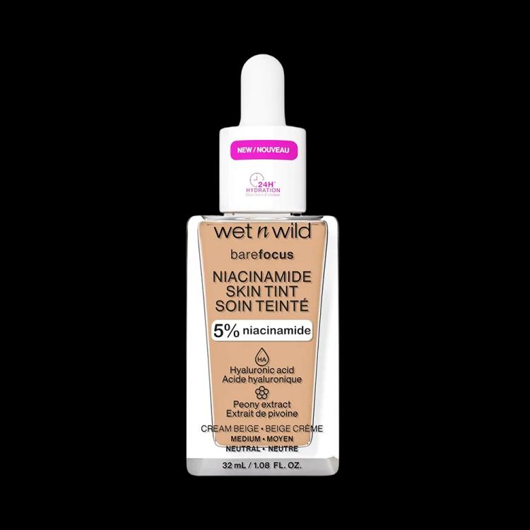 Wet N Wild Bare Focus Niacinamide Skin Tint - Cream Beige (32 ml)