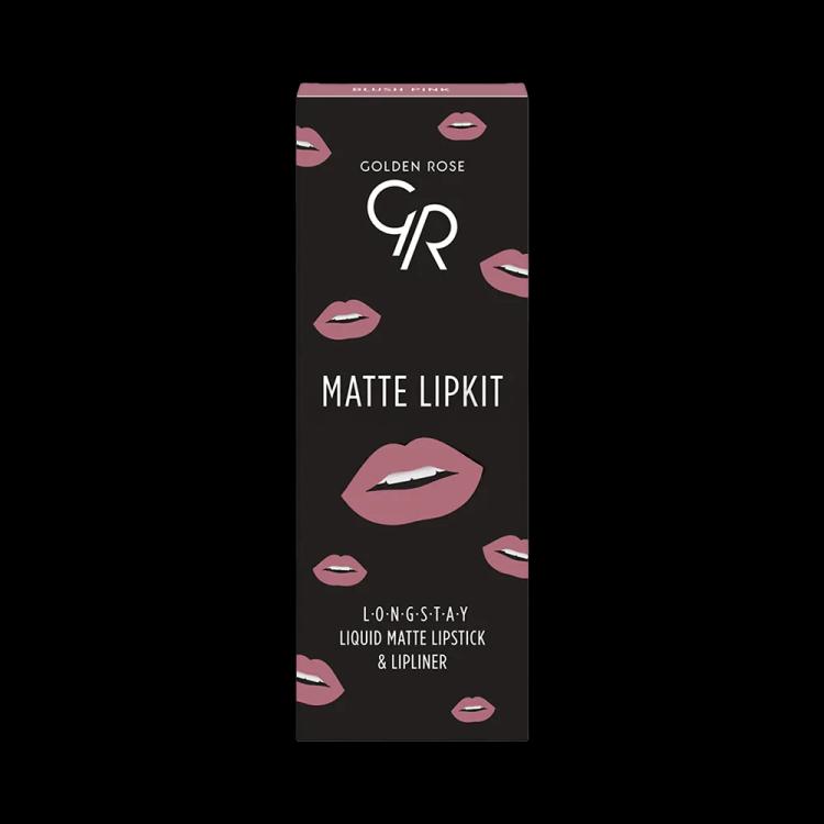 Golden Rose Matte Lip Kit - Blush Pink 
