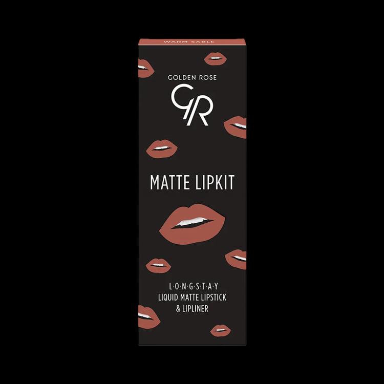 Golden Rose Matte Lip Kit - Warm Sable
