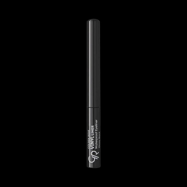 Golden Rose Vinyl Liner Waterproof Eyeliner - Glossy Black