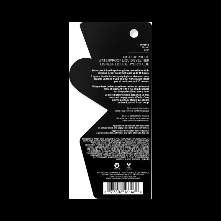 Wet N Wild Breakup Proof Waterproof Liquid Eyeliner - Brown