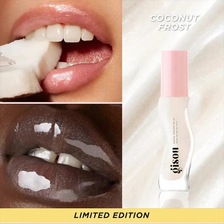 Gisou Honey Infused Lip Oil - Coconut Frost