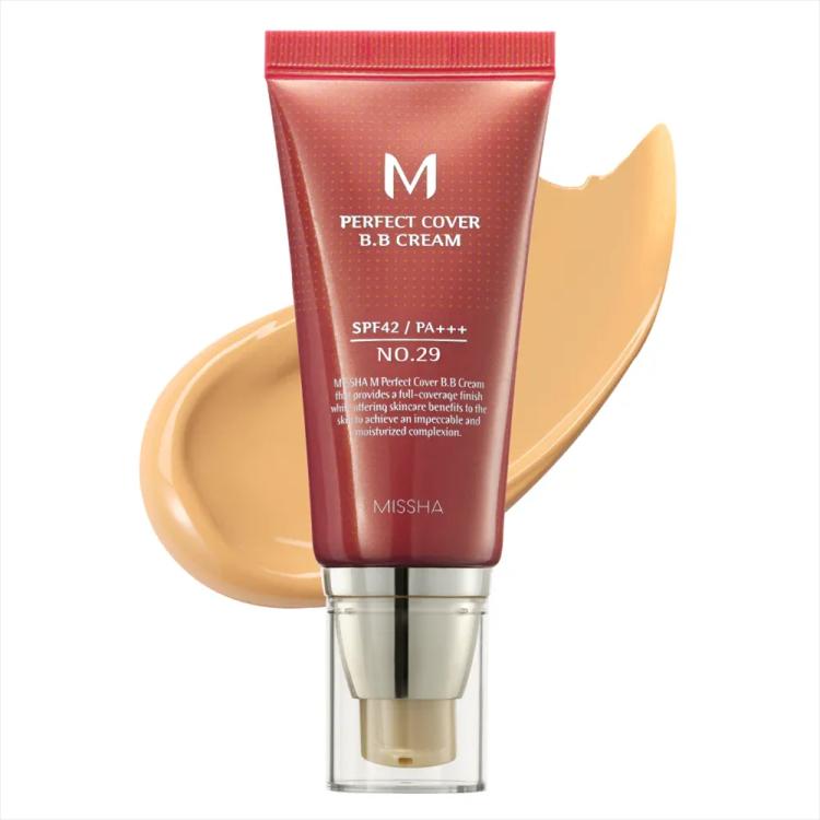 Missha M Perfect Cover BB Cream SPF 42 Pa+++ - 29 Caramel Beige