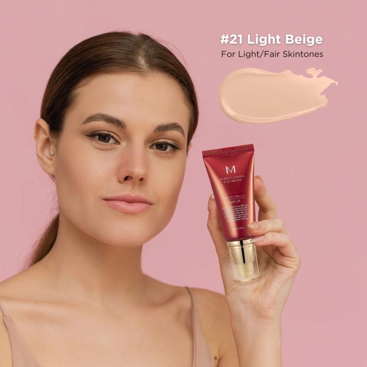 Missha M Perfect Cover BB Cream SPF 42 PA+++ - No.21 Light Beige